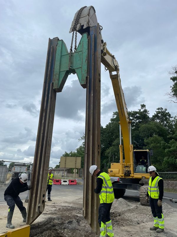 Travaux à très forte profondeur, plus de 7 mètres, à Cugnaux